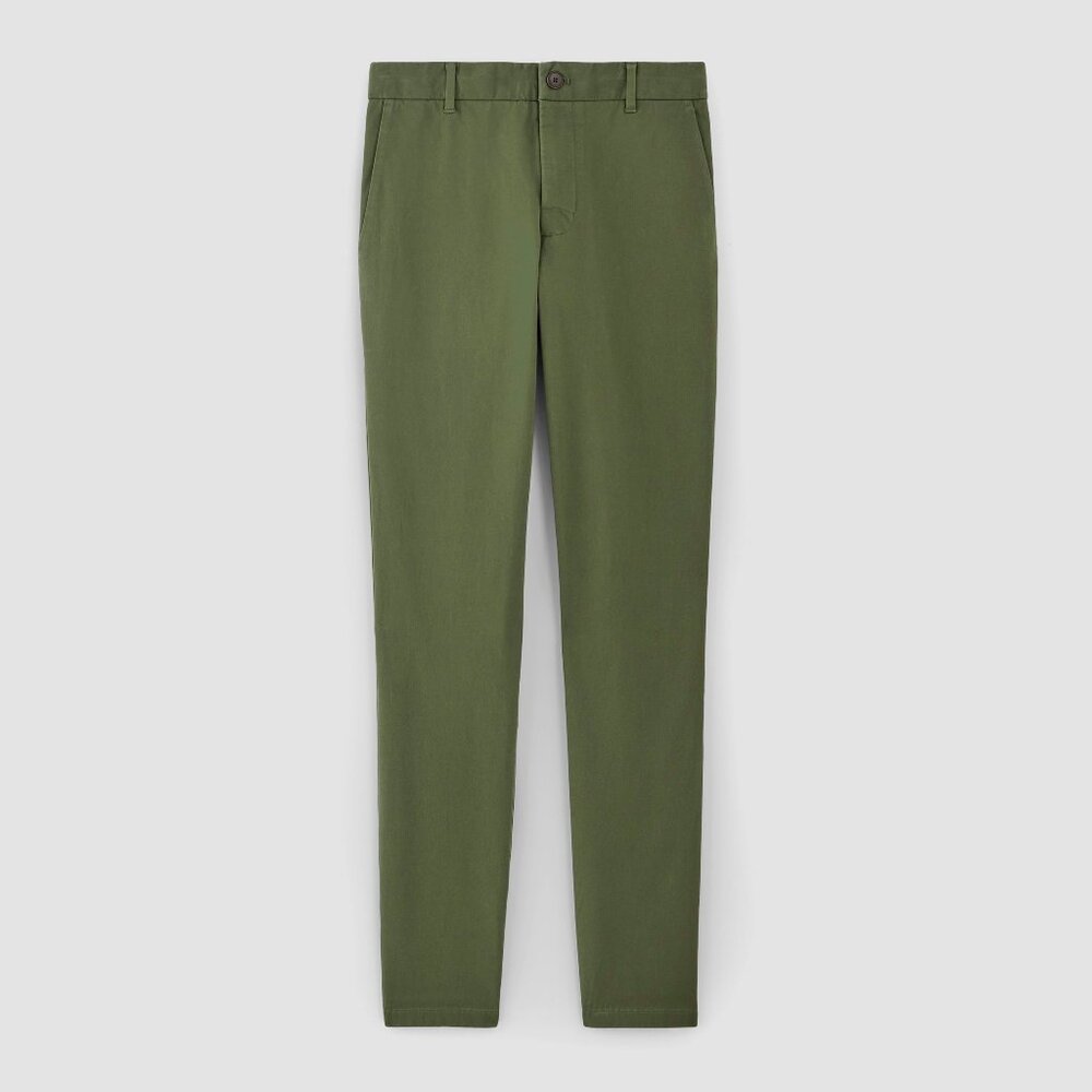 Everlane Men's Performance Chino | Uniform in Deep Moss Green, Size 30x32
